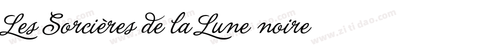 Les Sorcières de la Lune noire字体转换
